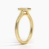 Emerald Lab Diamond Bezel Ring (0.70ctw)