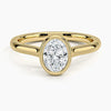 Oval Lab Diamond Bezel Ring (0.70ctw)