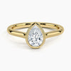 Pear Lab Diamond Bezel Ring (0.70ctw)