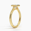 Emerald Lab Diamond Bezel Ring (1.00ctw)
