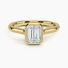 Emerald Lab Diamond Bezel Ring (1.00ctw)