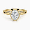 Oval Lab Diamond Bezel Ring (1.00ctw)