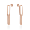 Boucles d'oreilles à maillons trombone