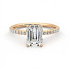 Emerald Lab Diamond 1.50 CTW Pavé Ring