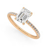 Emerald Lab Diamond 1.50 CTW Pavé Ring