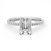 Emerald Lab Diamond 1.50 CTW Pavé Ring
