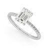 Emerald Lab Diamond 1.50 CTW Pavé Ring