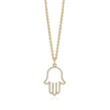 Diamond Frame Hamsa Necklace