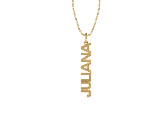 Vertical Name Necklace