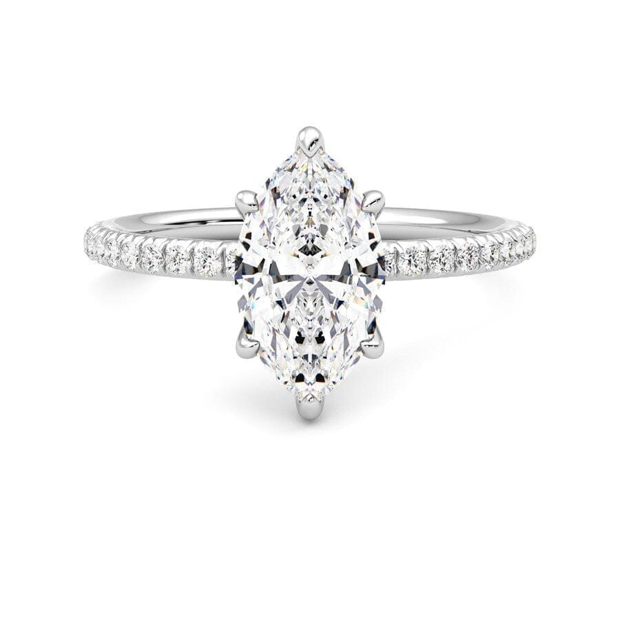 Marquise Lab Diamond 2.00 CTW Pavé Ring