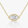 Marquise Lab Grown Diamond Bezel Pendant