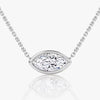 Marquise Lab Grown Diamond Bezel Pendant