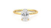 Oval Lab Diamond 0.50 CTW Solitaire Ring