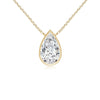 Pear Lab Grown Diamond Bezel Pendant