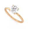 Round Lab Diamond 2.00 CTW Solitaire Ring