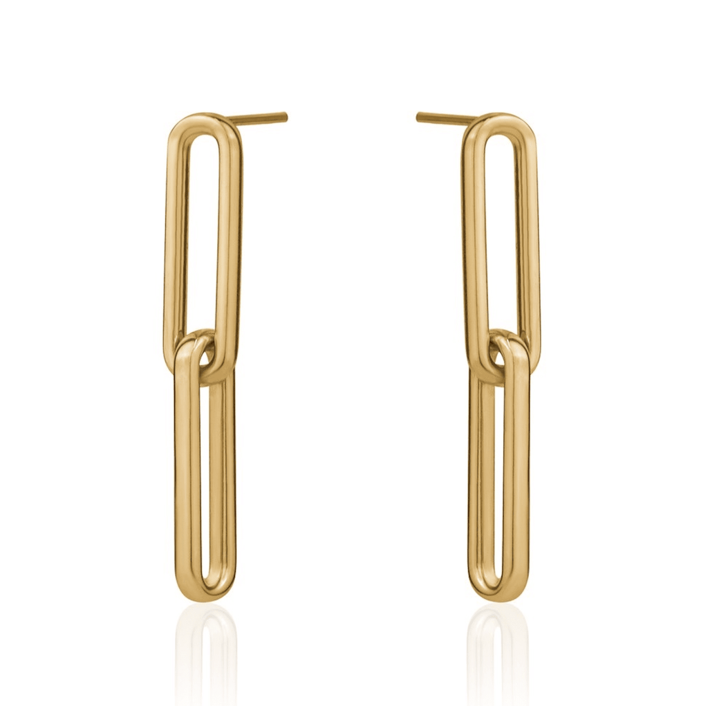 Boucles d'oreilles à maillons trombone
