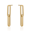 Boucles d'oreilles à maillons trombone