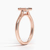 Emerald Lab Diamond Bezel Ring (1.00ctw)