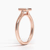Emerald Lab Diamond Bezel Ring (0.70ctw)
