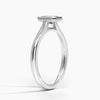 Emerald Lab Diamond Bezel Ring (0.50ctw)