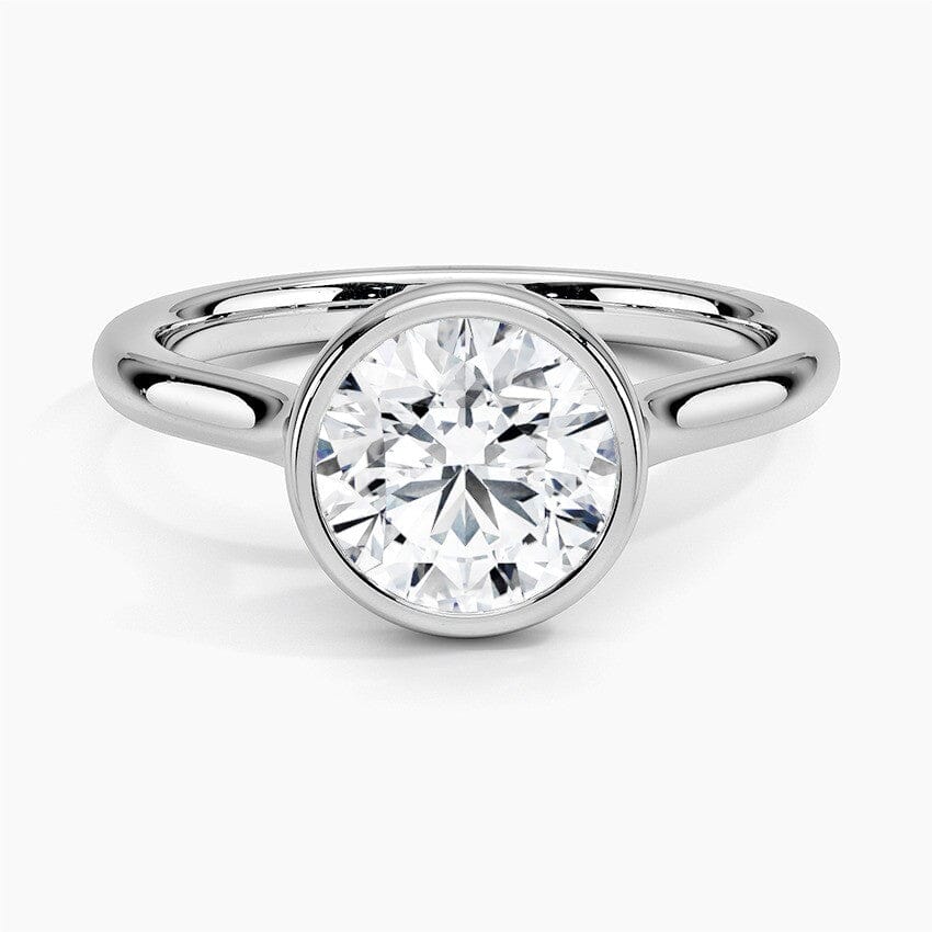 Round Lab Diamond Bezel Ring (1.50 ctw)