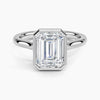 Emerald Lab Diamond Bezel Ring (1.50ctw)