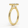 Emerald Lab Diamond Bezel Ring (1.50ctw)