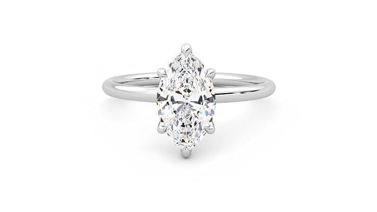 Marquise Lab Diamond 2.00 CTW Solitaire Ring