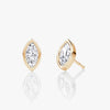 Marquise Bezel Studs Lab Grown Diamond