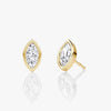 Marquise Bezel Studs Lab Grown Diamond