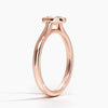 Oval Lab Diamond Bezel Ring (0.50ctw)