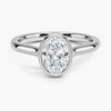 Oval Lab Diamond Bezel Ring (1.00ctw)