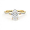 Oval Lab Diamond 1.50 CTW Pavé Ring