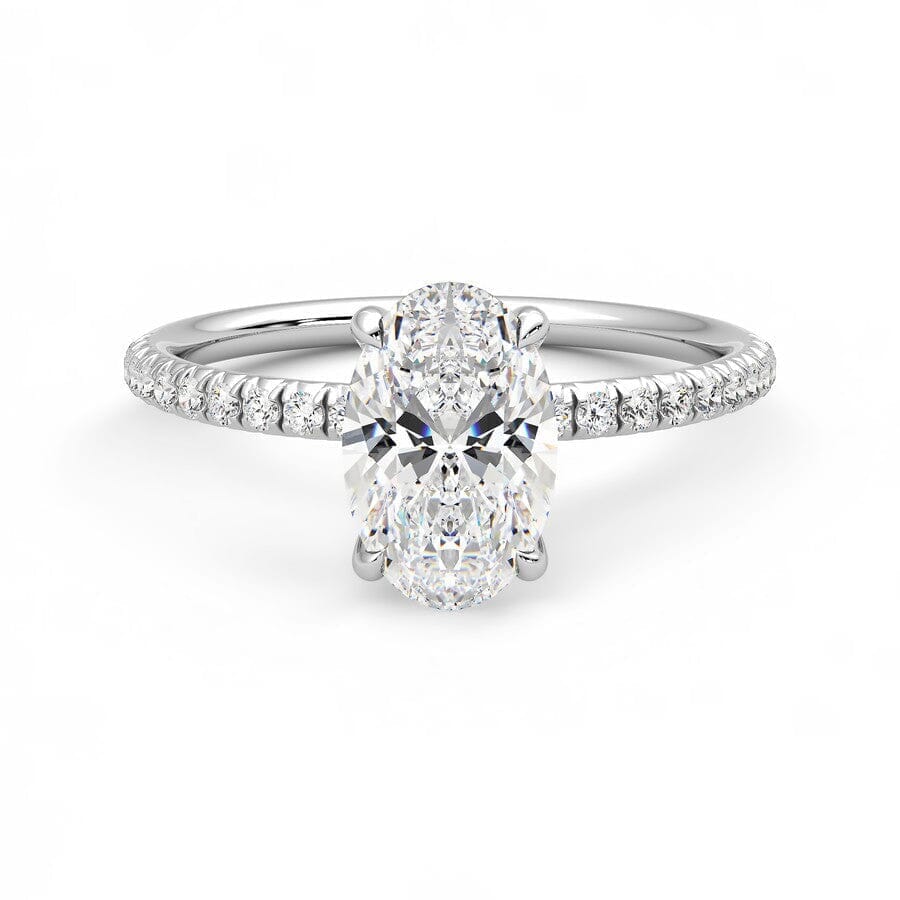 Oval Lab Diamond 1.50 CTW Pavé Ring