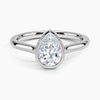 Pear Lab Diamond Bezel Ring (1.00ctw)