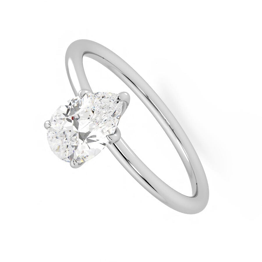 Pear Lab Diamond 0.50 CTW Solitaire Ring