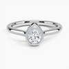 Pear Lab Diamond Bezel Ring (0.50ctw)