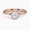 Round Lab Diamond Bezel Ring (0.50ctw)
