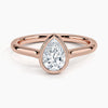 Pear Lab Diamond Bezel Ring (0.70ctw)