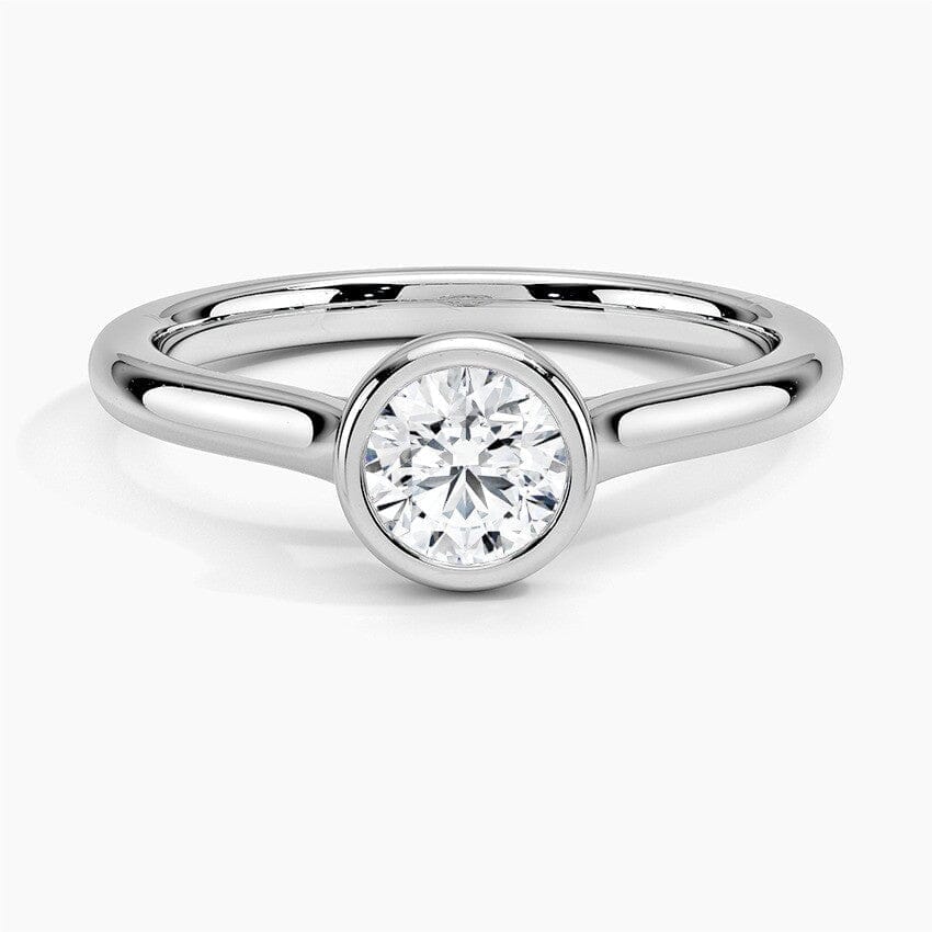 Round Lab Diamond Bezel Ring (0.50ctw)