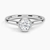 Round Lab Diamond Bezel Ring (0.50ctw)