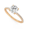 Round Lab Diamond 2.00 CTW Pavé Ring