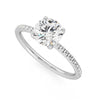 Round Lab Diamond 2.00 CTW Pavé Ring
