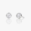 Round Bezel Studs Lab Grown Diamond