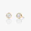 Round Bezel Studs Lab Grown Diamond