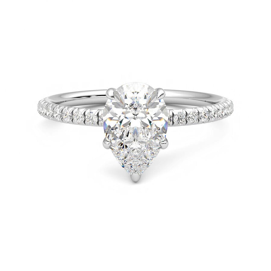 Pear Lab Diamond 0.50 CTW Pavé Ring