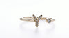 Bezel Diamond Initial Ring