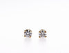 14K Gold Round Diamond Stud Earrings (0.10Ctw) - mydiamond.ca