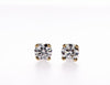 14K Gold Round Diamond Stud Earrings (0.30Ctw) - mydiamond.ca