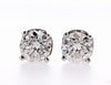 14K Gold Round Diamond Stud Earrings (2.00Ctw) - mydiamond.ca